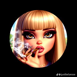 Model Image of Princess 123 with a Cigarette