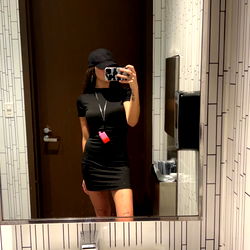 Stylish Model in Elegant Black and White