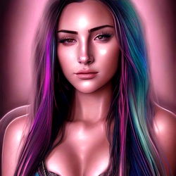 Brown Eyed Girl: Stylized Portrait