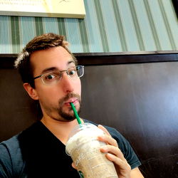 Casually Enjoying a Starbucks Beverage