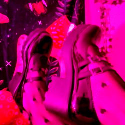 Model Nicole Valentine with Spotted Boots