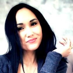 Female Model with Dark Hair and Tattoo