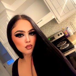 Aesthetic Model with Blonde Hair in Kitchen