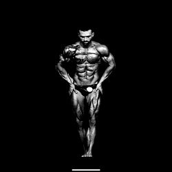 Muscular Fitness Model in a Sports Photography Style