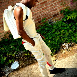 ChyTheFreakXXX, A Chicago-Based Model Poses in a Street Setting