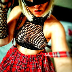 Stylish Gothic Outfit Photoshoot