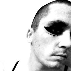 Model with Striking Eye Makeup