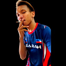 Young Male Smoking Cigarette