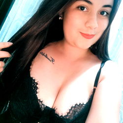 Blue 💙, a Colombian OnlyFans Model in Lingerie