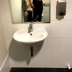 Asianeli 😈 in a Public Restroom