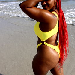 Nicole3000, OnlyFans Model in Bikini on Beach