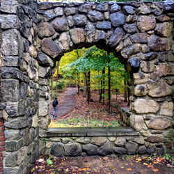 Stone Archway in a Park