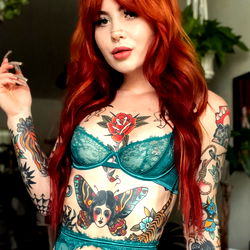 Loveless ❤️‍🔥 (#1 TATTOOED BABE ON OF) photo