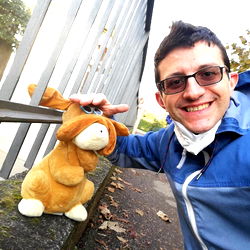 Alessio, the only dog that looks like a human