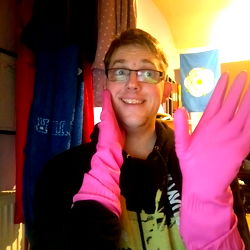 Man in Thefetishglovelyguy's Pink Gloves