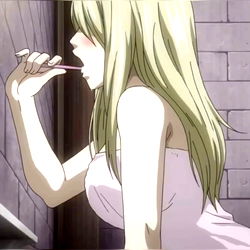 Anime Character with Pink Toothbrush