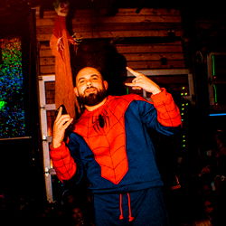 Vibrant Party Scene with DJ and Event