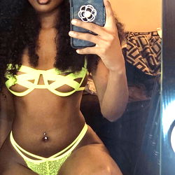 Colorful Lingerie Model in Bikini