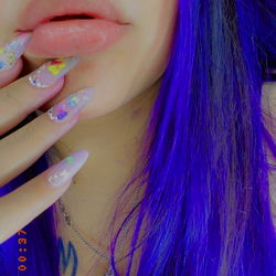 Donna's Purple Fashion Statement