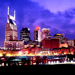 Nashville Skyline at Night, Tennessee