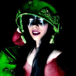 Knot Possible, a Canadian OnlyFans model in a vibrant outfit