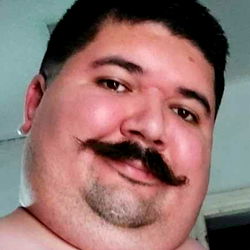 FrizzyFries, a Man from Texas with Mustache and Facial Hair