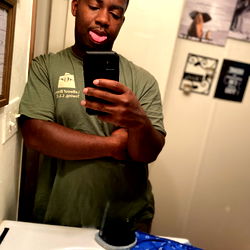 Model Kelly in Bathroom