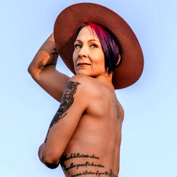 Onlyfans Model HB in Tattooed Bikini