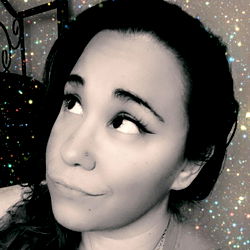 Woman with Starry Night Backdrop