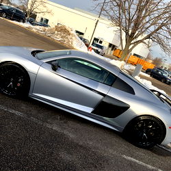 Mike's Silver Audi R8 with Custom Wheels