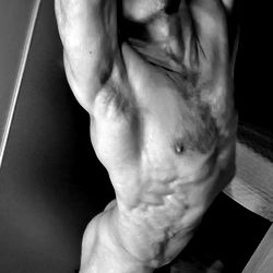 A Bodybuilder in a Fitness Studio