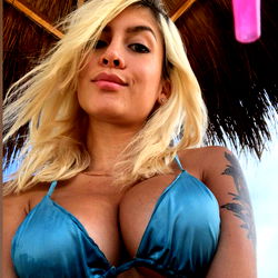 Mia Stone in a tropical setting