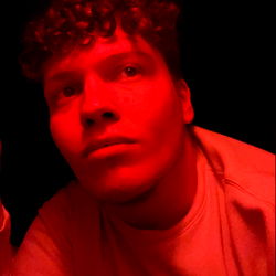 Model Brodie Maxx in Red Hue Photoshoot