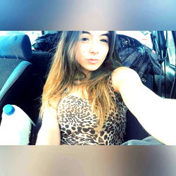 Stylish Female Model in Car