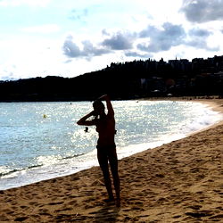 Monica: Bikini Model on Sand at Beach