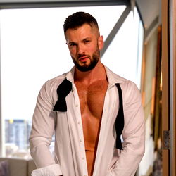 OnlyFans Model Zac Barrett Strips Down in Suave Style