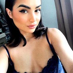 Boncabunca Model in Stunning Blue Lingerie