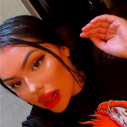 Model in a Graphic T-shirt