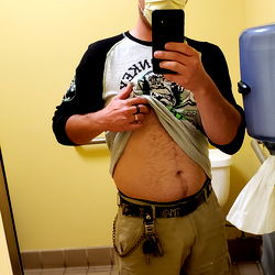 A man in a yellow room