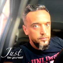 A Man in a Car, Wearing a T-shirt