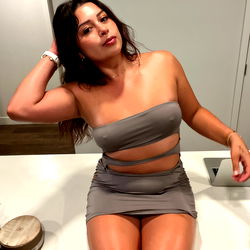 Angel Baby, Model in a Daring Tankini and Dress