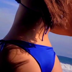 Model Posing on Beach