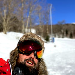 Skiing Adventure in Snowy Mountains