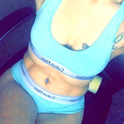 Onlyfans Model Stephanie Poses in Sports Bra