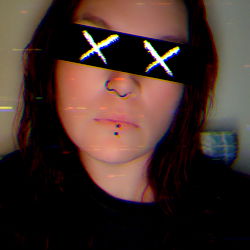 Athena, a model posing with futuristic cyberpunk vibes in her latest Instagram post.