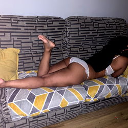 Miss Muslim Free in English, onlyfans model, on a couch