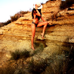 Scenic Cliff-Top Photoshoot: Onlyfans Model Mia Amahl