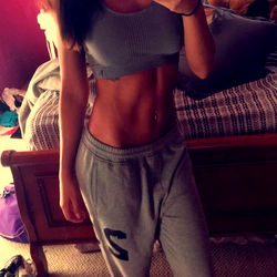 Model SuggestaXspice in Chicago, showcasing athletic wear and fitness