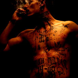 Aymon Meier: Tattooed Man in OnlyFans Model Photo