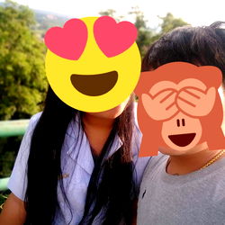 A heartwarming moment captured in a selfie